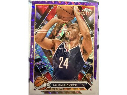Toops Chrome - Jalen Pickett - Limit 042/119 - Rookie -  Geometric