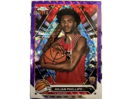 Toops Chrome - Julian Phillips - Limit 099/119 - Rookie - Geometric