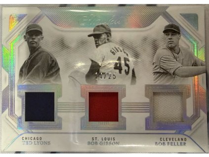 Panini - Ted Lyons I Bob Gibson I Bob Feller - Limit 14/25 - Triple Patch