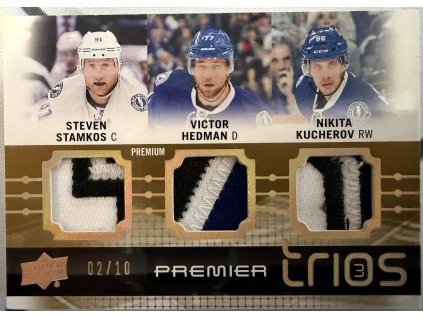 Upper Deck - Steven Stamkos I Victor Hedman I Nikita Kucherov - Limit 02/10 - Triple Patch