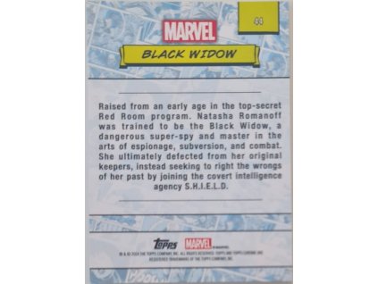 Black Widow ([Base] #44) Marvel 2024 Topps Chrome B