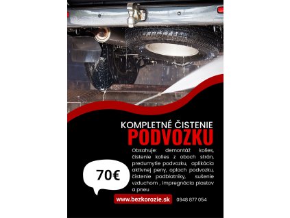 Predpredaj poukaz - čistenie podvozku