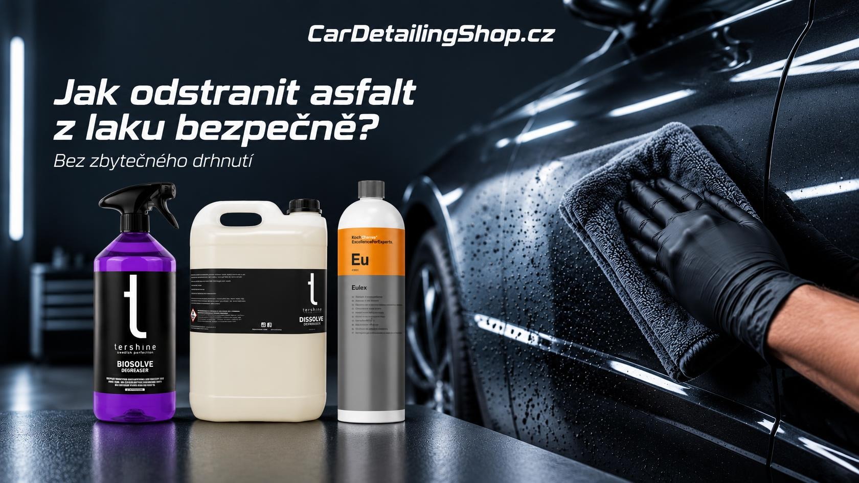 Jak odstranit asfalt z laku bezpečně a bez zbytečného drhnutí?
