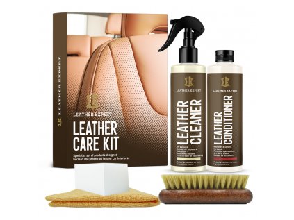 1. Leather Expert Care Kit 2x250ml z akcesoriami