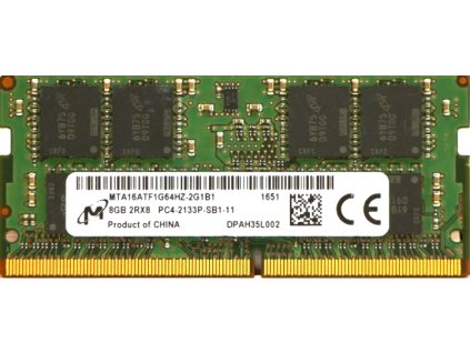 15732 micron sodimm ddr4 8gb 2133mhz cl15 mta16atf1g64hz 2g1b1 sb1 11
