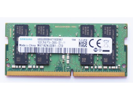 273 samsung ddr4 2666mhz 16gb sodimm cl19 m471a2k43db1 ctd