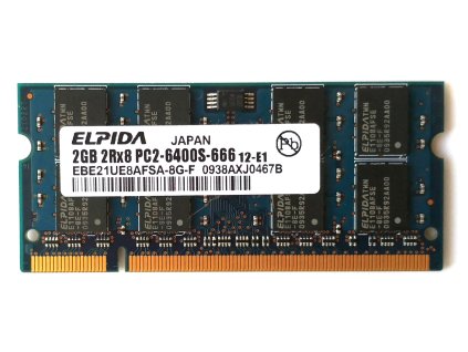 706 elpida sodimm ddr2 2gb 800mhz cl6 ebe21ue8afsa 8g f