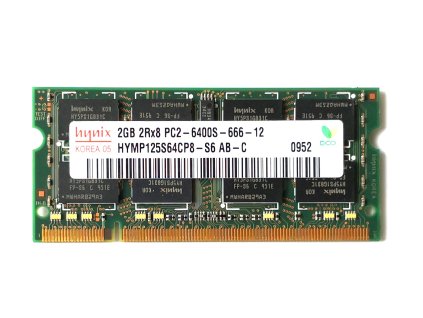 1126 hynix sodimm ddr2 2gb 800mhz cl6 hymp125s64cp8 s6 ab c