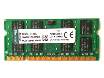 1330 kingston sodimm ddr2 2gb 667mhz kvr667d2s5 2g 101 a00lf