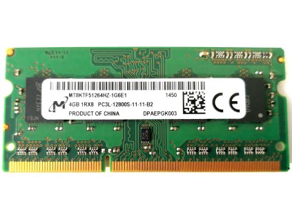 3731 1 micron 4gb ddr3l sodimm 1600mhz mt8ktf51264hz 1g6e1