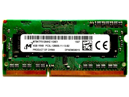 3734 1 micron 4gb ddr3l sodimm 1600mhz mt8ktf51264hz 1g6e1