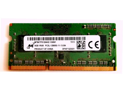 3737 1 micron 4gb ddr3l sodimm 1600mhz mt8ktf51264hz 1g6n1