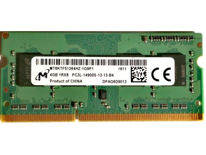 3740 1 micron 4gb ddr3l sodimm 1600mhz mt8ktf51264hz 1g6p1