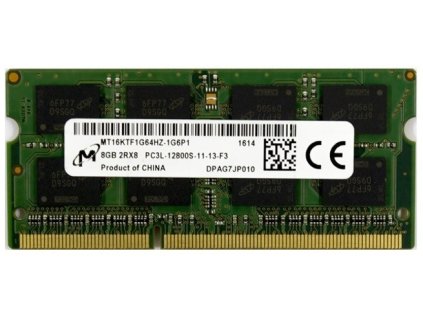 15726 micron sodimm ddr3l 8gb 1600mhz cl11 mt16ktf1g64hz 1g6p1 11 13 f3 1 35v