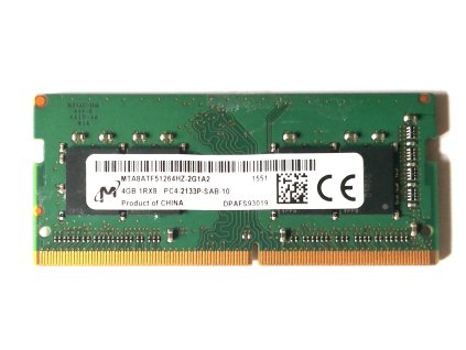 2710 micron sodimm ddr4 4gb 2133mhz cl15 mta8atf51264hz 2g1a2