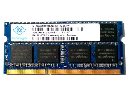 3875 1 nanya sodimm ddr3 8gb 1600mhz cl11 nt8gc64b8hb0ns di
