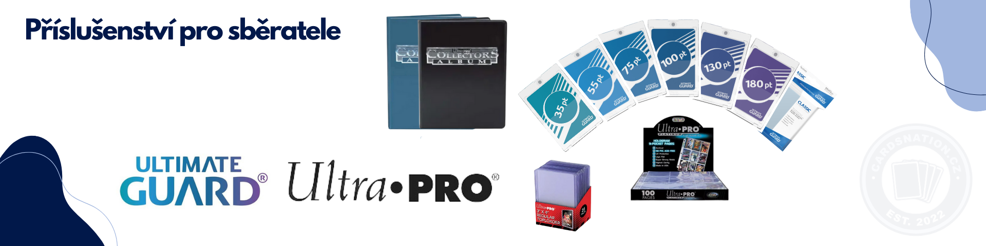 příslušenství: magnetické holdery, fólie, alba, toploadery ... | Cardsnation.cz