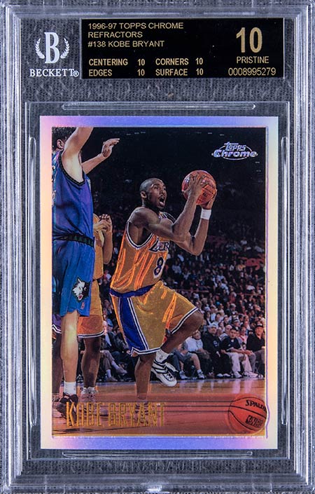 1996-97-Topps-Chrome-Refractors-Kobe-Bryant-BGS-10-Black-Label-Goldin-Mar-2021