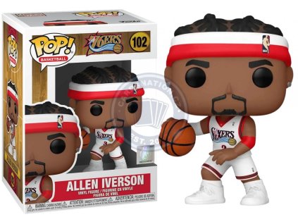 66759 funko pop 102 basketball philadelphia 76ers allen iverson
