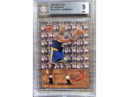 1992-93 Ultra Fleer Latrell Sprewell Golden State Warriors #8 RC BGS 9 (L)