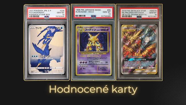 hodnocené graded karty pokémon