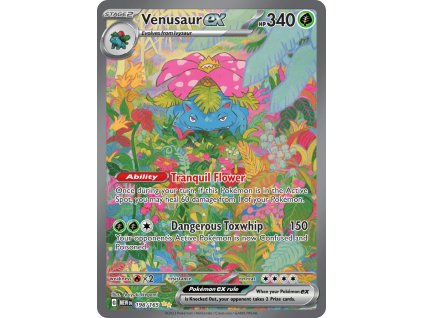 venusaur pokemon 151 karta