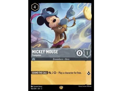 Mickey Mouse Trumpeter (V.1) 182/204 - Lorcana Into The Inklands