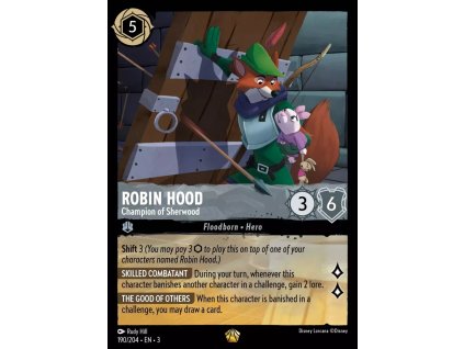 Robin Hood Champion of Sherwood (V.1) 190204 Lorcana Into The Inklands