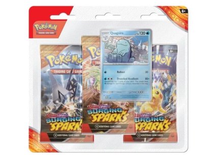 Pokémon Surging Sparks 3 Pack Blister Quagsire tcg