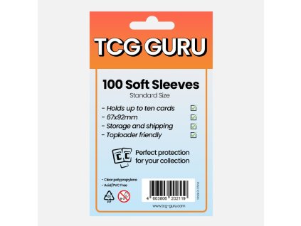 tcg guru soft sleeves standard size