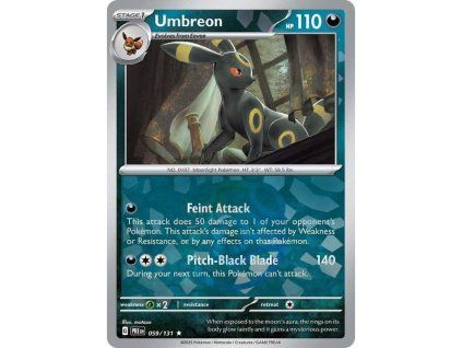 Umbreon 059/131 Master Ball (NM) - Pokémon Karta Prismatic Evolutions