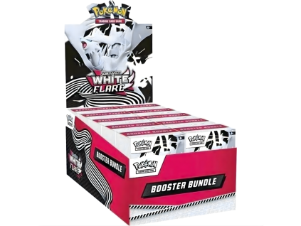 white flare booster bundle display pokemon