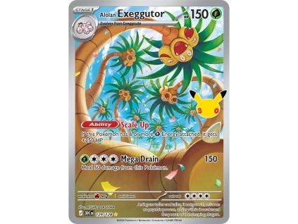 Alolan Exeggutor 129/128 Pokémon karta 30th Celebration