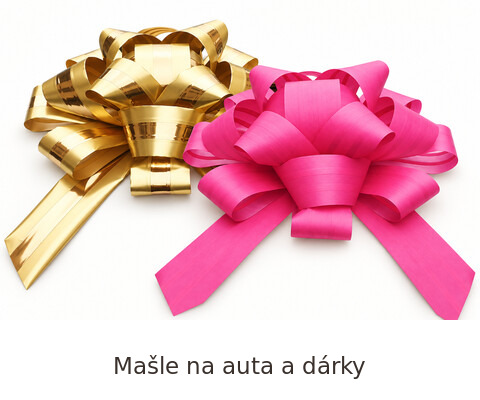 Velké ručně vyráběné mašle na auta a dárky