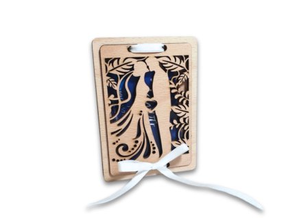 Obálka na dárkovou kartu novomanzelum svatební dar