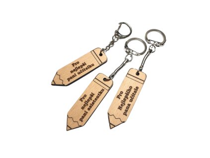 Dárek pro učitele - Klíčenka ve tvaru tužky