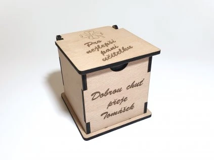 krabička na čaje pro paní učitelku