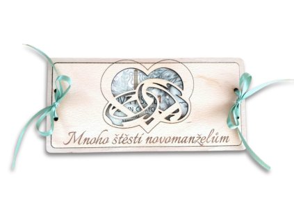 obalka na penize novomanzelum svatebni dar