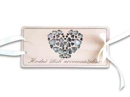 svatební dar obálka na peníze srdce gratulace