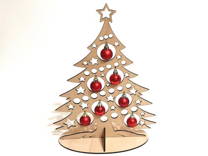 Vánoční dekorace strom s ozdobami