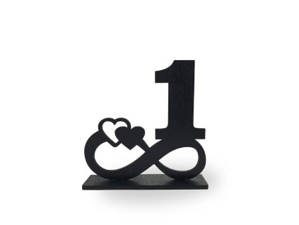 číslo na svatební stůl černá číslice