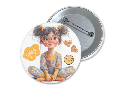 placka pripinaci cool girl smile