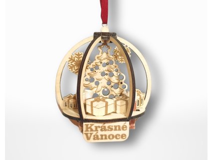 ozdoba na penize vanocni na stromecek