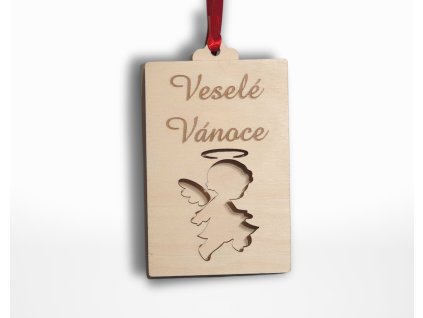 darkove baleni karta vanocni andel