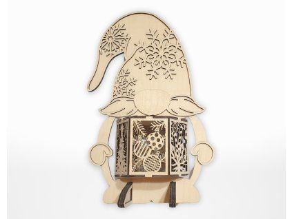 drevo svítilna skřítek gnome