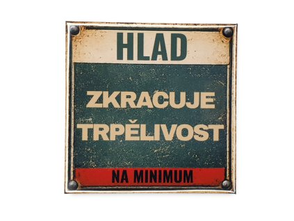 magnet retro na lednici hlad