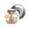 magnet girl smile cool placka