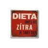 magnet na lednici vtipný dárek dieta zítra
