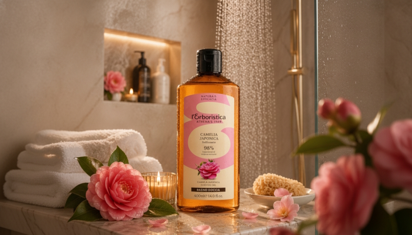 Jak vybrat sprchový gel, který pokožku nevysušuje? Objevte sílu Camelia Japonica