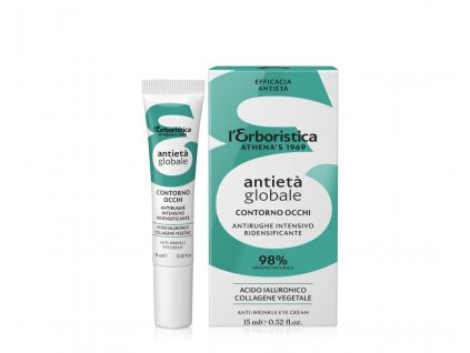 Erboristica Global anti-age oční krém s makadamiovým olejem a bambuckým máslem 15 ml